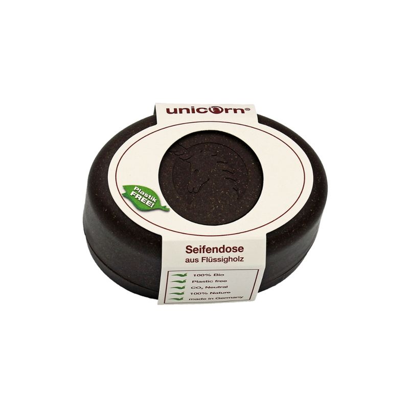 Unicorn unicorn® Seifendose aus Flüssigholz klein, kokosbraun - Produktbild