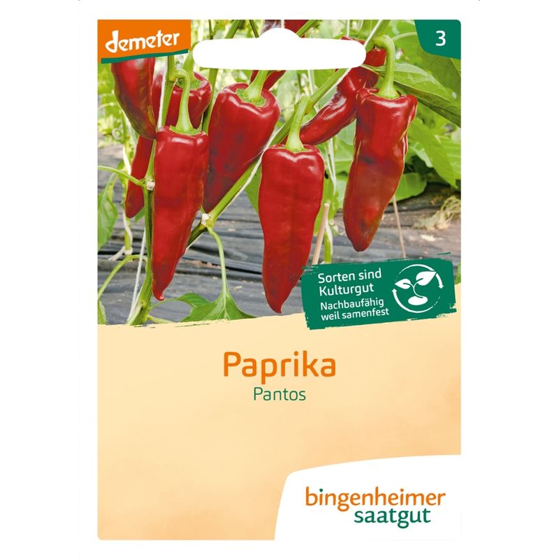 Bingenheimer Saatgut Pantos - Paprika (Saatgut) - Produktbild