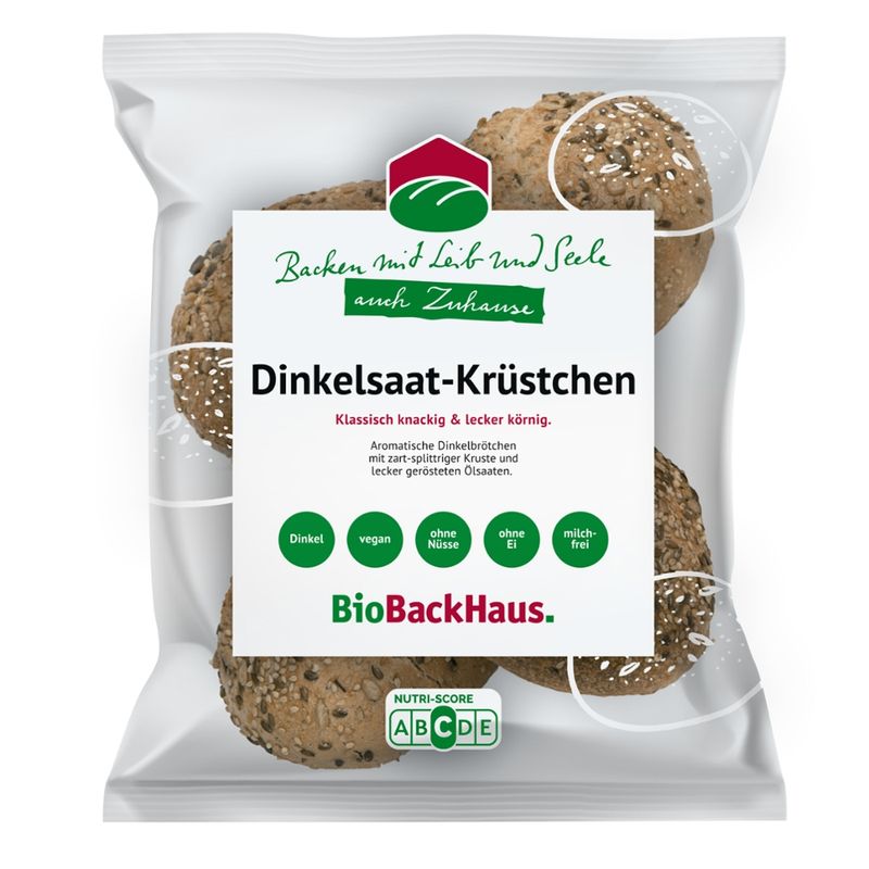 BioBackHaus  Halbgebackene Dinkelsaat-Krüstchen - Produktbild