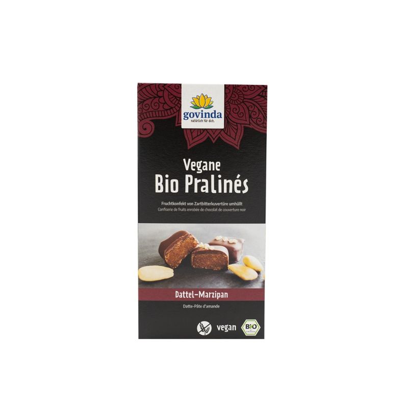Govinda Vegane Bio Pralinés Dattel-Marzipan - Produktbild