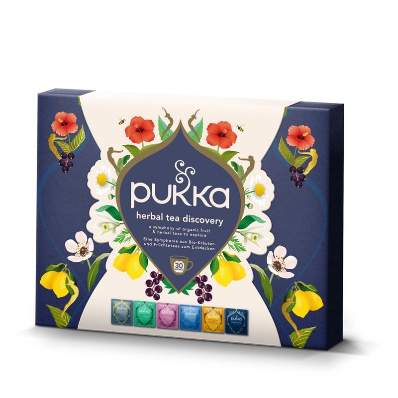 Pukka Pukka Herbal Tea Discovery Box mit Bio- Kräuter- und Früchtetees zum Entdecken - Produktbild
