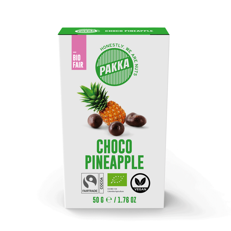 Pakka Choco Ananas, Bio & Fairtrade, 50g - Produktbild