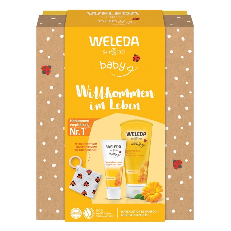 Weleda Geschenkset Baby mit Holzgreifling ApoFH - Produktbild