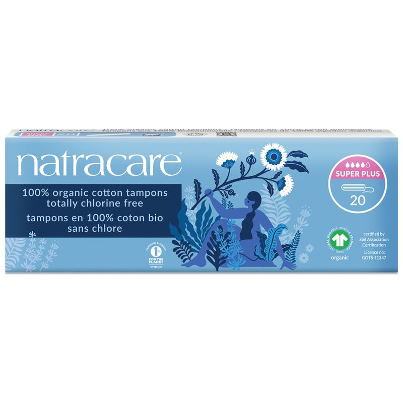 Natracare Tampons Super Plus ohne Applikator 20 St - Produktbild