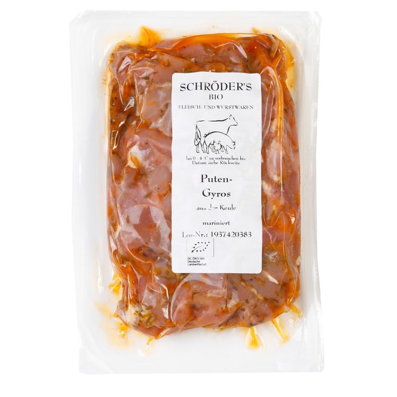 Schröder's Bio Fleisch- und Wurstwaren Putenkeulengyros 300 g - Produktbild