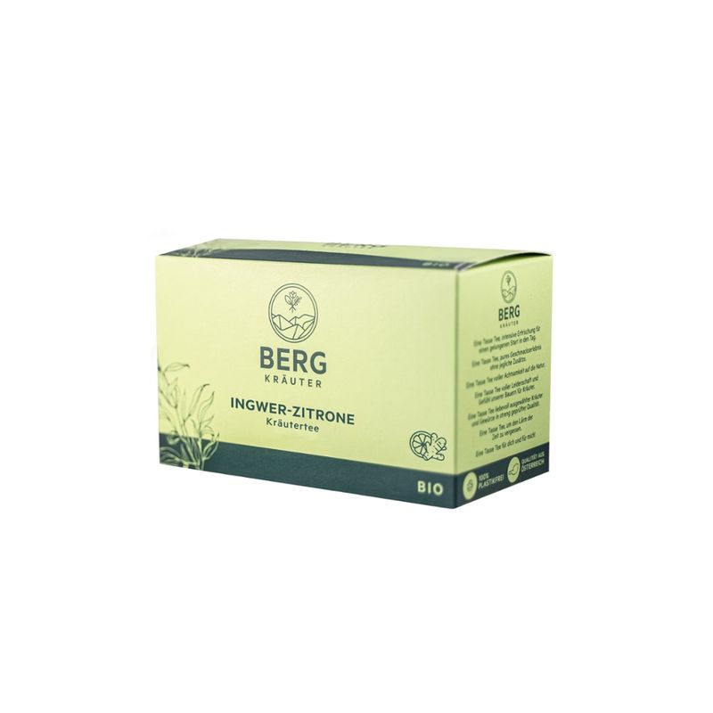 Bergkräuter Bergkräuter BIO Ingwer-Zitrone, Doppelkammer 20x1,7g - Produktbild