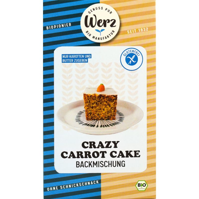 Naturkornmühle Werz Crazy Carrot Cake, Backmischung, glutenfrei - Produktbild