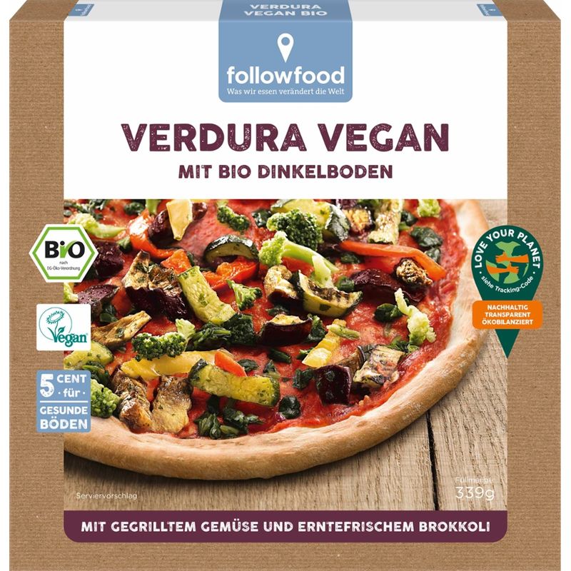 followfood Pizza Verdura Bio vegan 339g - Produktbild