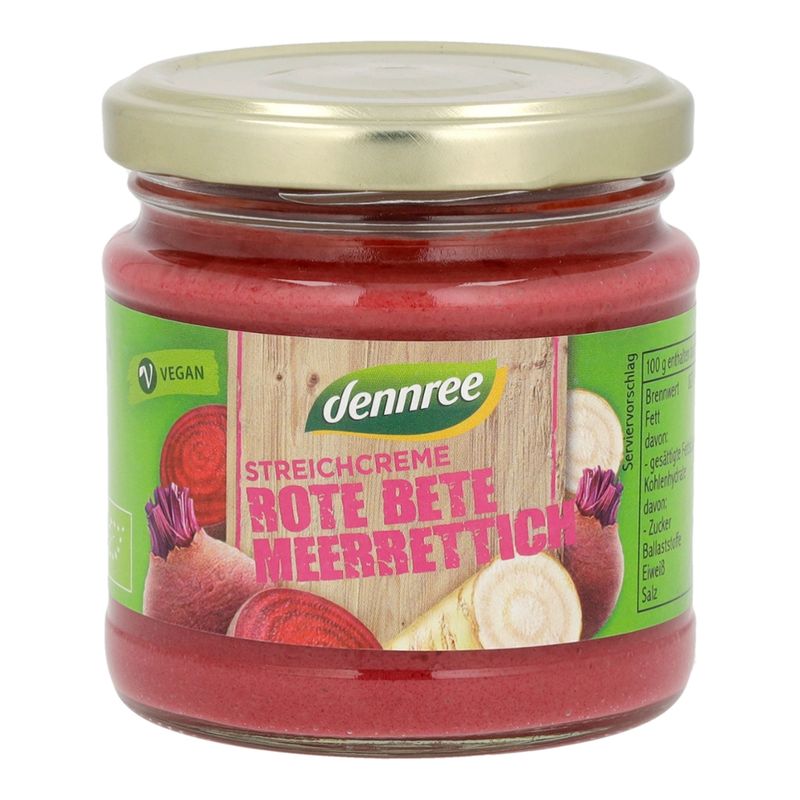 dennree Streichcreme Rote Bete Meerrettich - Produktbild