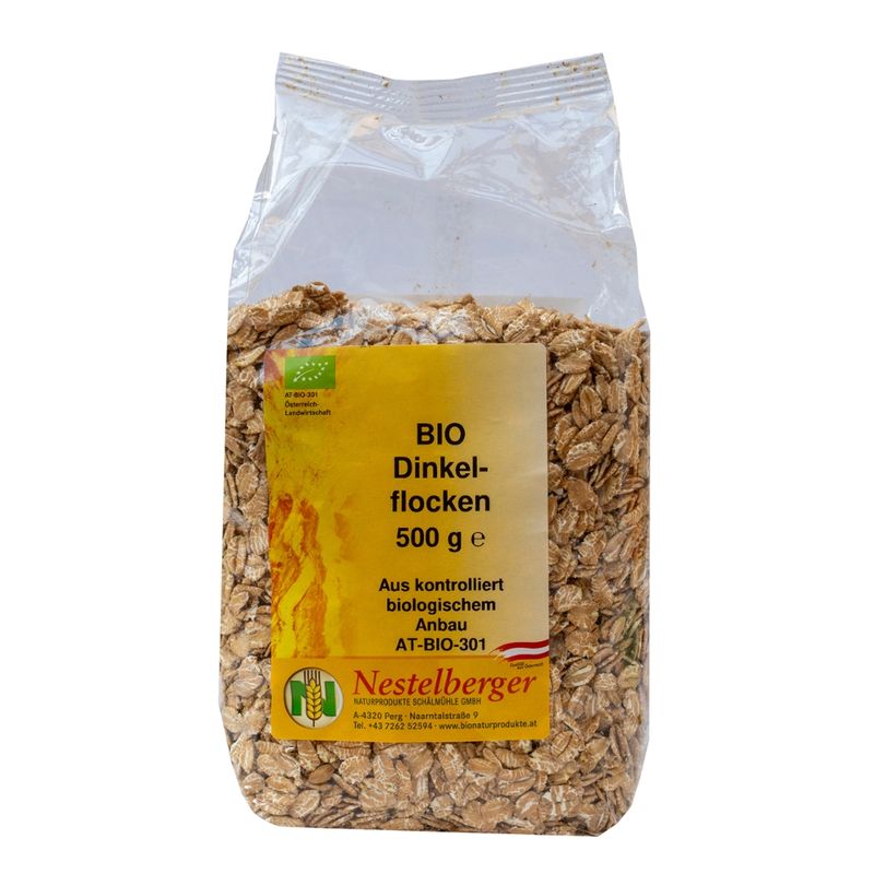 Nestelberger Bio Dinkelflocken 500g - Produktbild