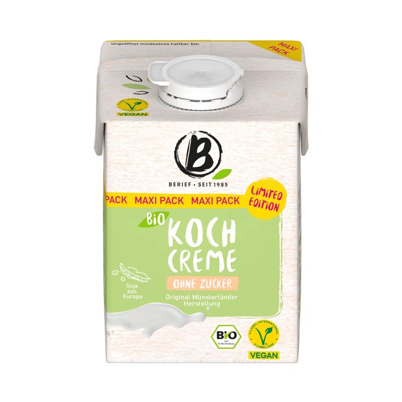 Berief  BERIEF Bio Kochcreme ohne Zucker Soja - Produktbild