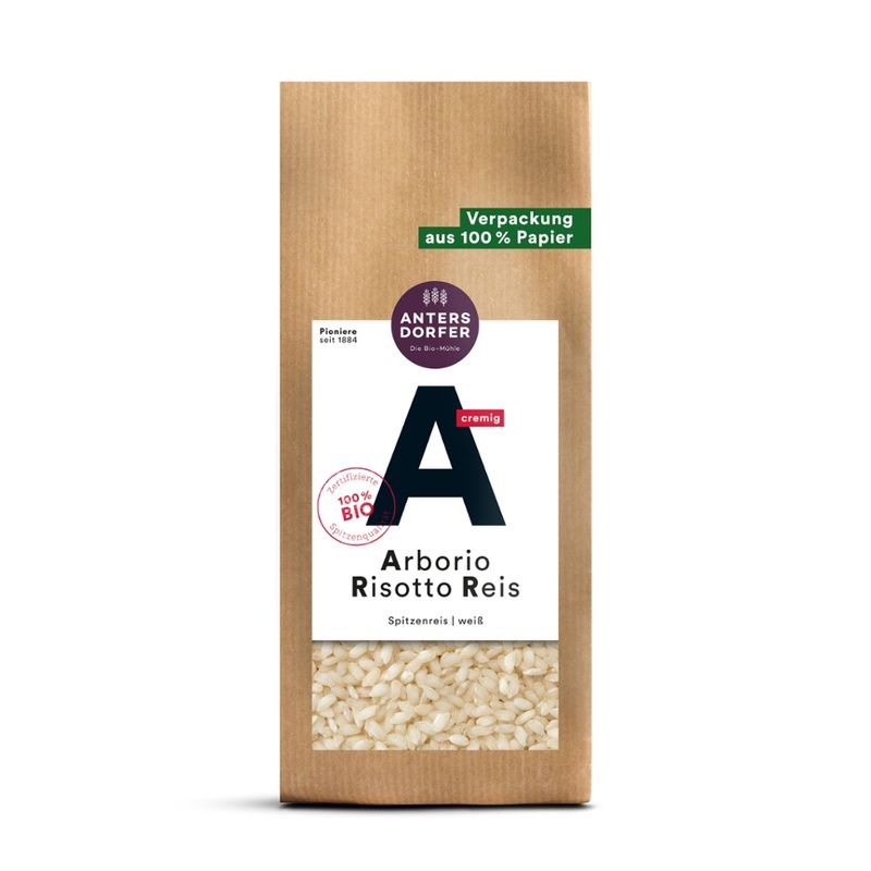 Antersdorfer - Die Bio-Mühle Bio Arborio Risotto Reis weiß - Produktbild