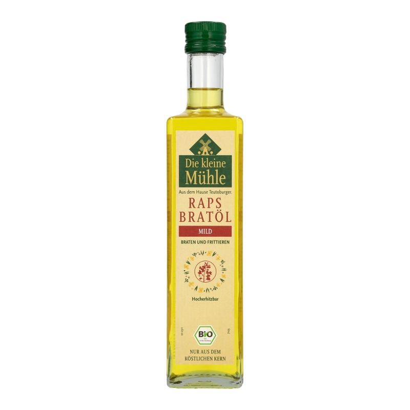 Die kleine Mühle Kl.Mühle Bio Raps-Kernöl BRATEN & FRITTIEREN 500ml - Produktbild