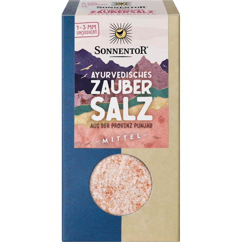 Sonnentor Ayurvedisches Zaubersalz® mittel, für Salzmühlen, Packung - Produktbild