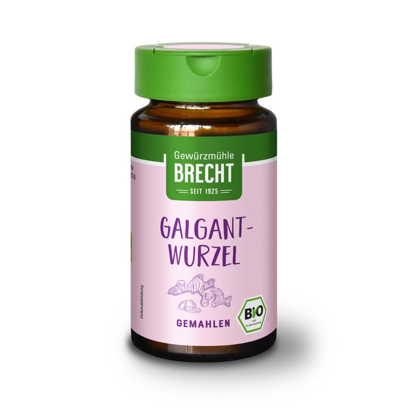 Gewürzmühle Brecht Galgantwurzel bio gemahlen - Glas - Produktbild