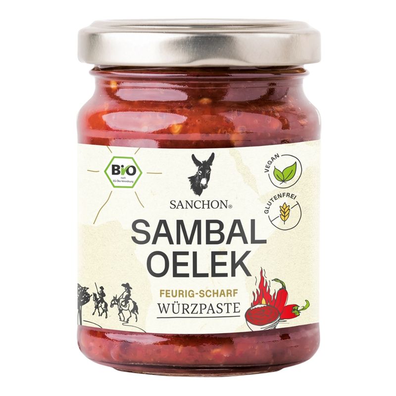 Sanchon WP Würzpaste Sambal Oelek, 125 g, SANCHON, bio - Produktbild