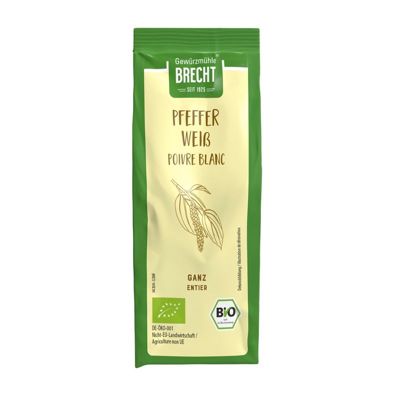 Gewürzmühle Brecht Pfeffer weiß ganz - NFB - Produktbild