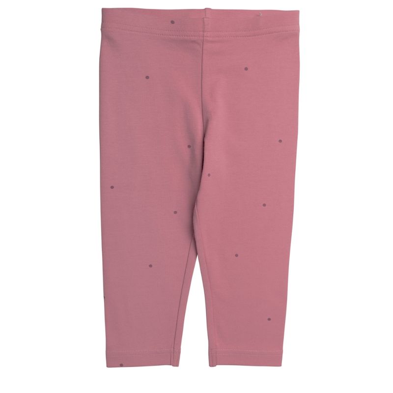LIVING CRAFTS Mädchen-Caprileggings, 2er Pack, rose red/dots, 116 - Produktbild