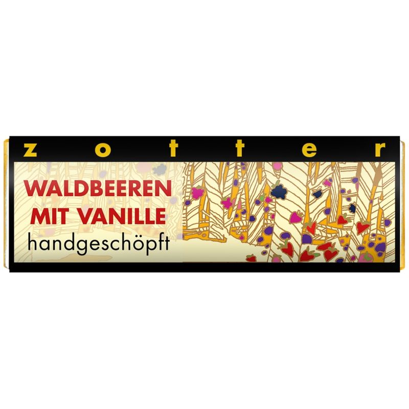 Zotter Schokolade Schoko-Mini Waldbeeren Vanille - Produktbild