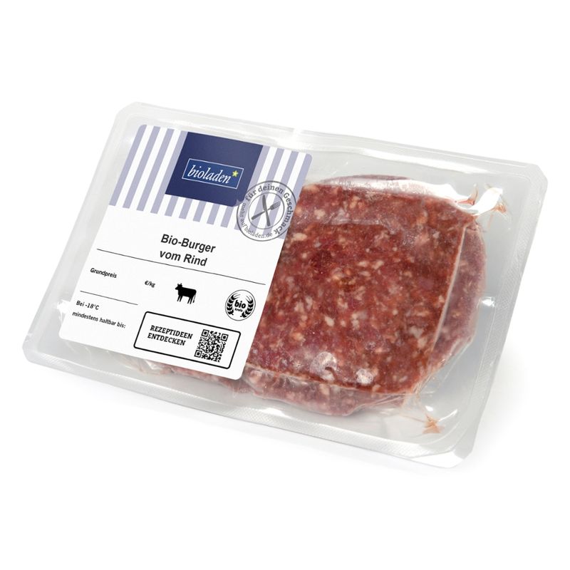 bioladen Burger vom Rind, tiefgekühlt - Produktbild