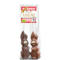 Milk and dark chocolate couple of rabbits - Produktbild