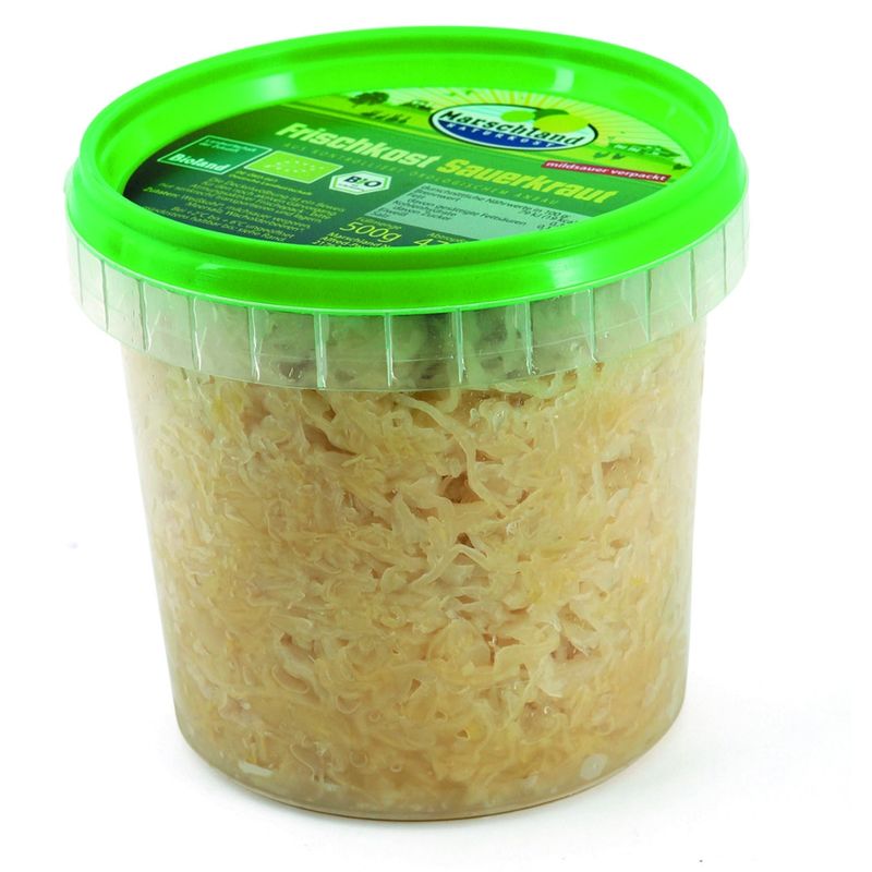 Marschland  Bioland Bio-Frischsauerkraut 500g Becher MARSCHLAND - Produktbild