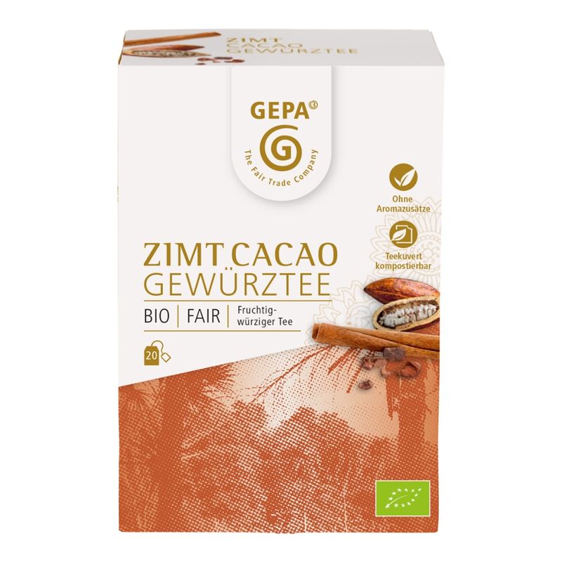 GEPA - The Fair Trade Company Bio Zimt Cacao Gewürztee - Produktbild
