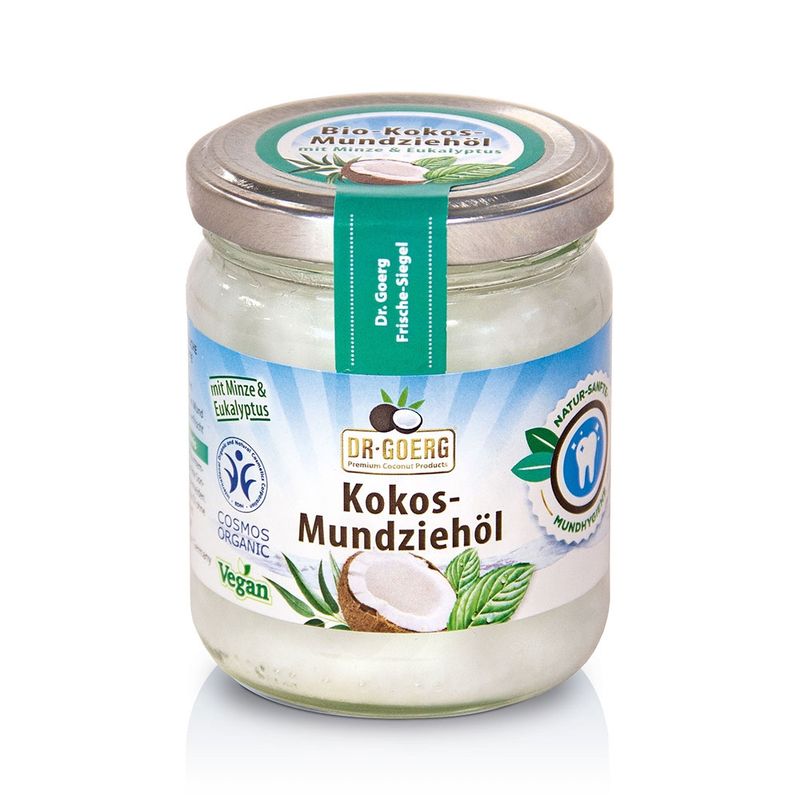 Dr. Goerg Dr. Goerg Premium Bio-Kokos-Mundziehöl mit Minze & Eukalyptus 180ml - Produktbild