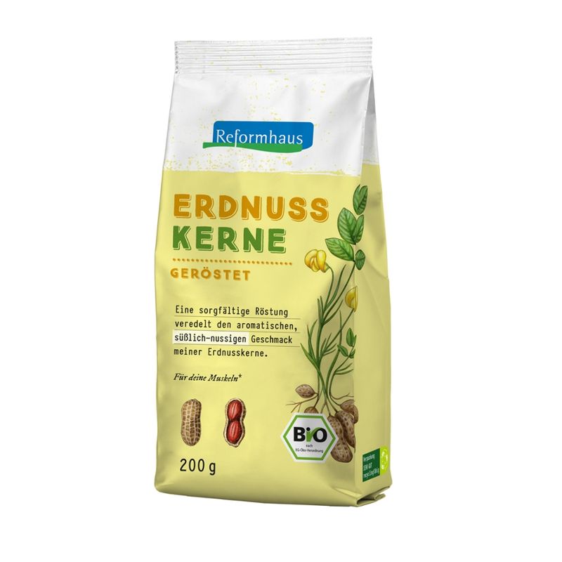 Reformhaus Erdnusskerne, groß, geröstet, ungesalzen - Produktbild
