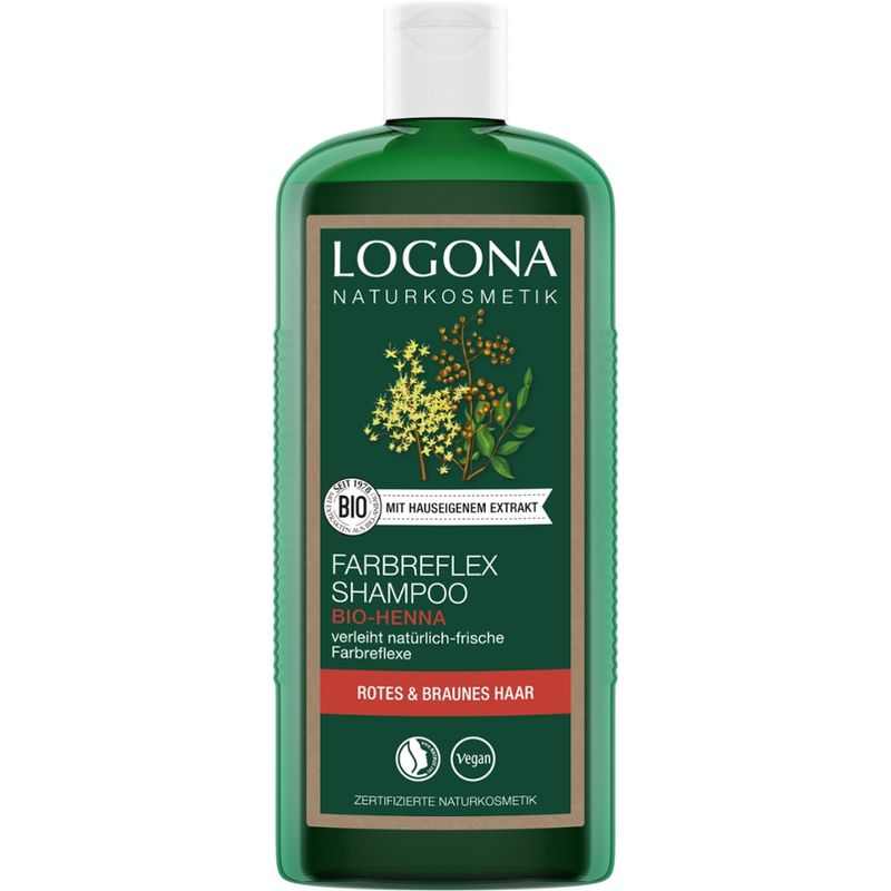 Logona Farbreflex Shampoo Bio- Henna Rotes & Braunes Haar - Produktbild
