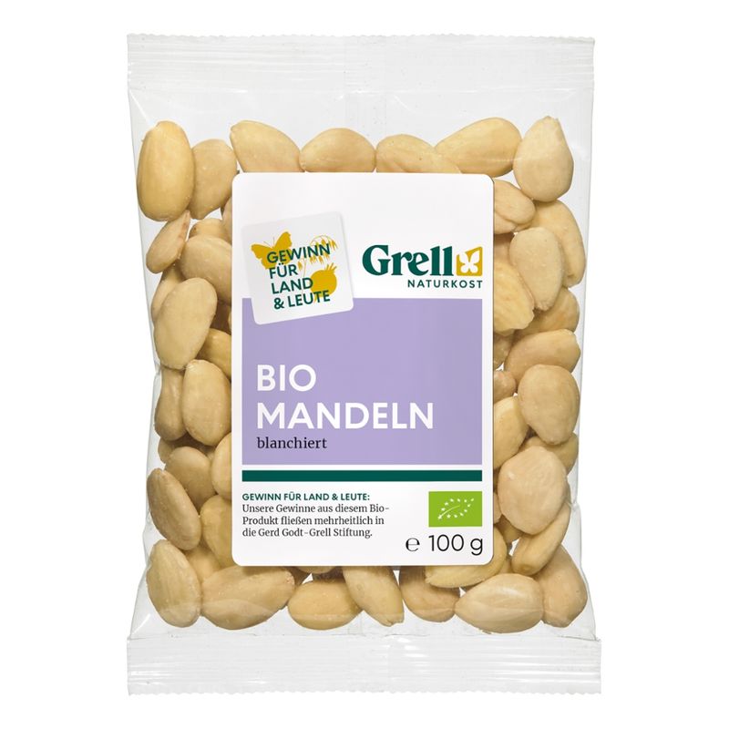 Grell Naturkost Mandeln, blanchiert - Produktbild