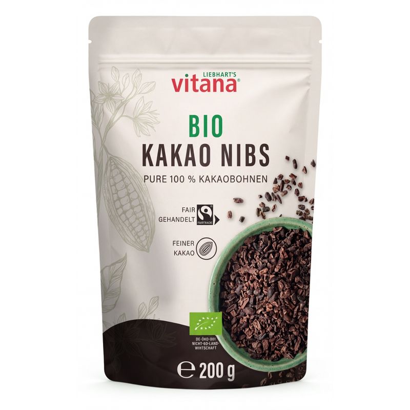 vitana Gesunde Ernährung Bio Kakao Nibs - Produktbild