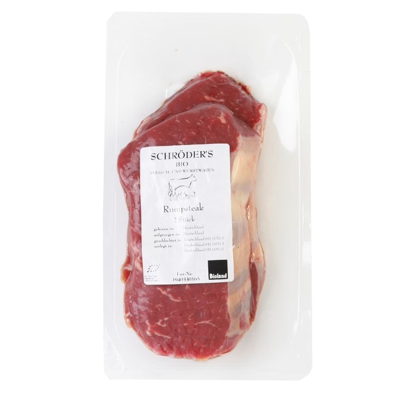 Schröder's Bio Fleisch- und Wurstwaren Rumpsteak 2 Scheibe  à ca. 220 g - Produktbild