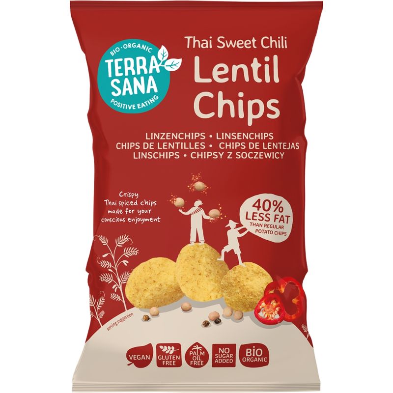 TerraSana Linsenchips Thai Sweet Chili - Produktbild