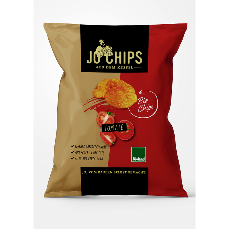 JO Chips JO Chips Bio-Kesselchips Tomate 125g - Produktbild