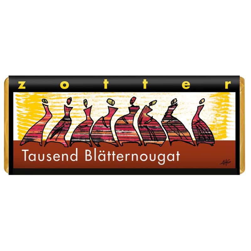 Zotter Schokolade Tausend Blätternougat - Produktbild