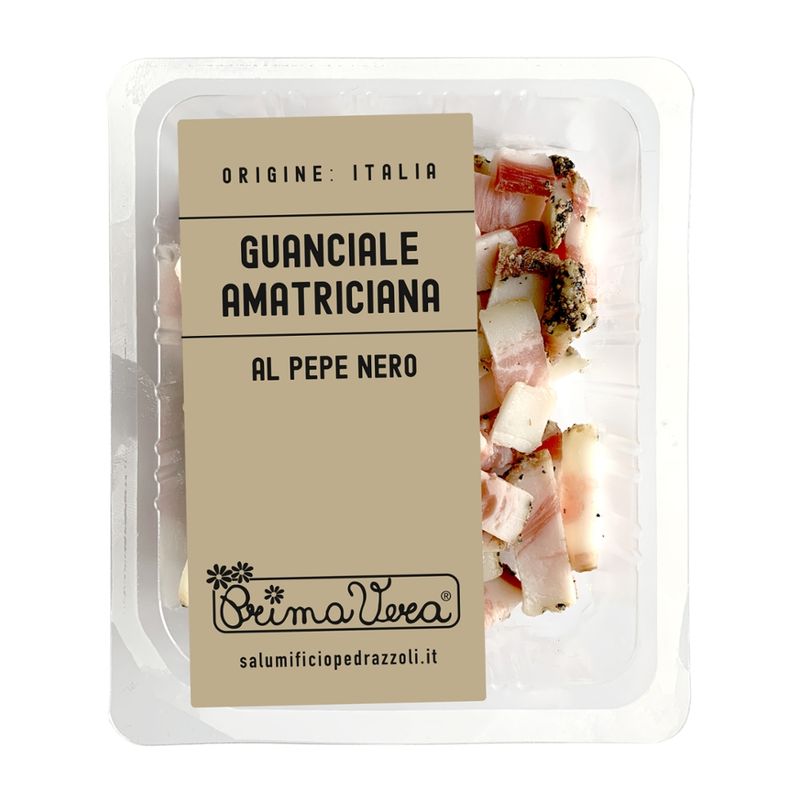 PrimaVera Luftgetrocknete Bio Guanciale gewürfelt 100 g - Produktbild
