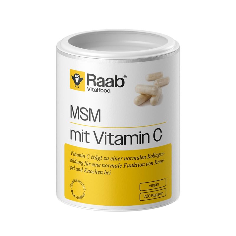 Raab Vitalfood MSM 200 Kapseln - Produktbild