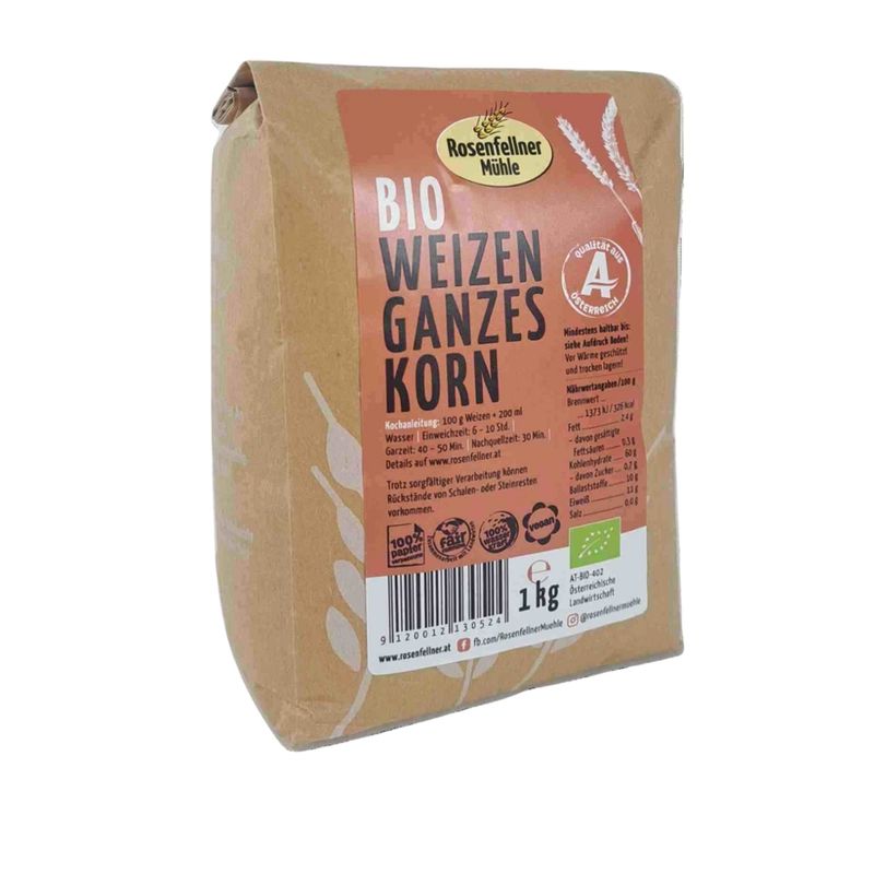 Rosenfellner Mühle & Naturkost Bio Weizen 1kg - Produktbild