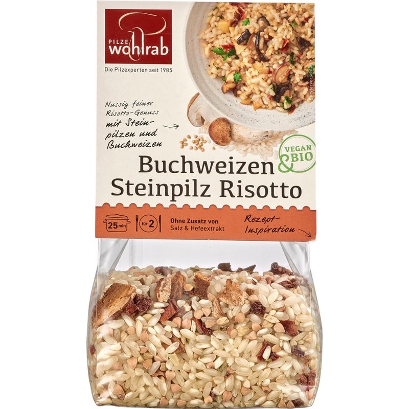 Pilze Wohlrab BIO Risotto mit Buchweizen und Steinpilzen 175 g - Produktbild