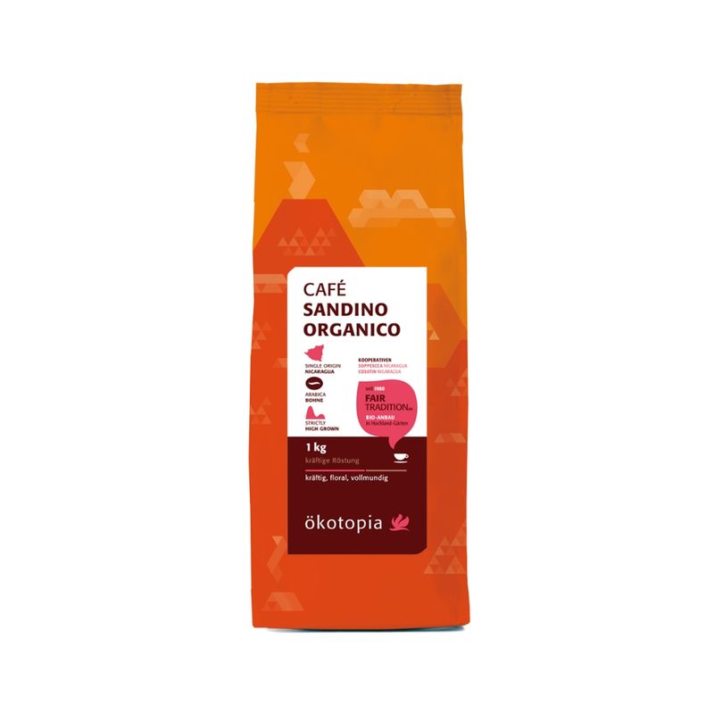 Ökotopia  Sandino Organico kbA 1000g Bohne, Hausmischung - Produktbild