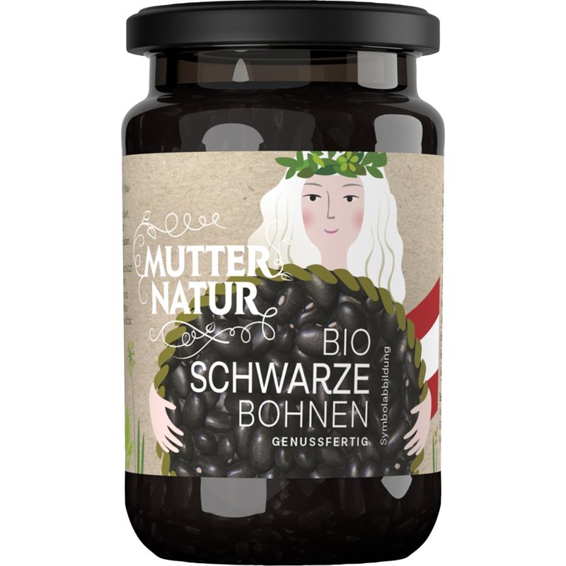 MUTTER NATUR MUTTER NATUR Bio Schwarze Bohne genussfertig 350 g, Herkunft Österreich - Produktbild