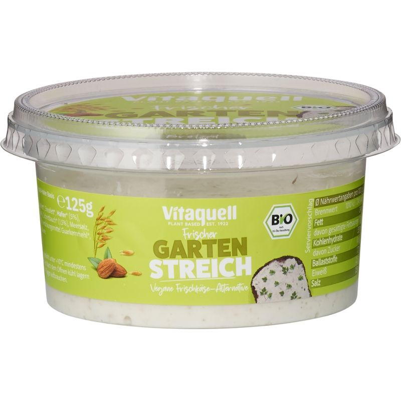 Vitaquell Bio Frischer Garten Streich - Vegane Frischkäse-Alternative - Produktbild