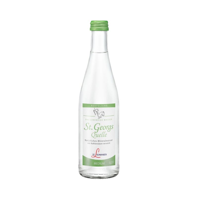 St. Leonhards Quellen St. Georgsquelle medium 0,33l - Produktbild