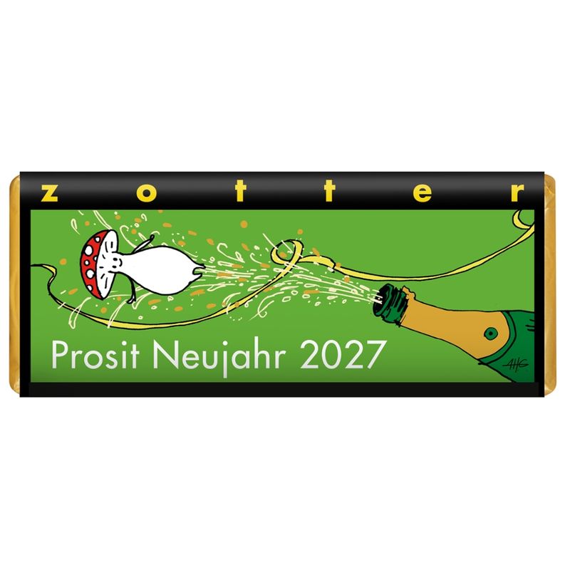 Zotter Schokolade Prosit Neujahr – Marc de Champagne - Produktbild