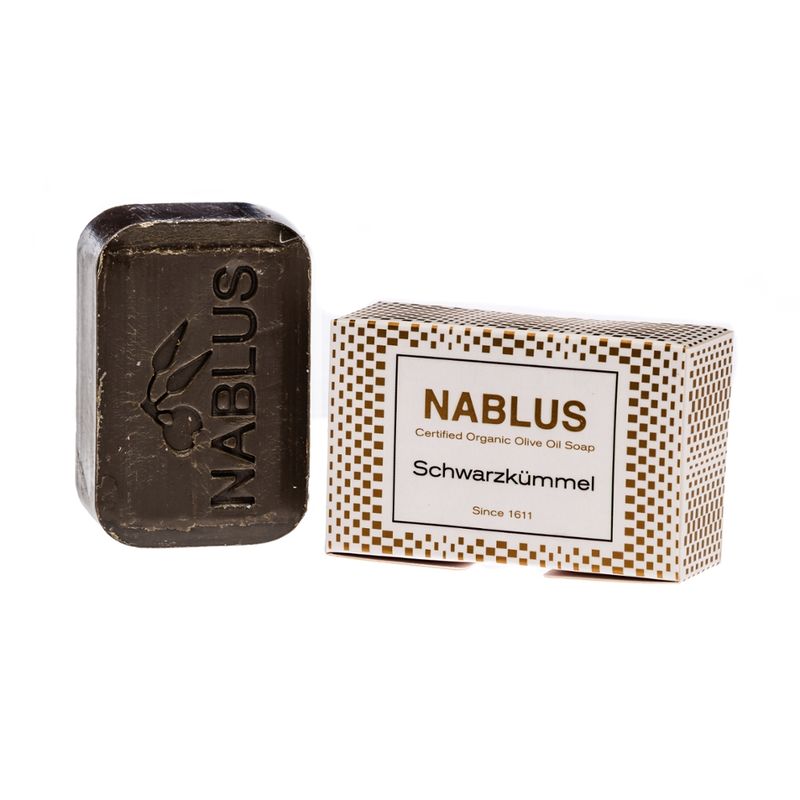 Nablus Soap Olivenölseifen Nablus Soap Natürliche Olivenseife Schwarzkümmel - Produktbild