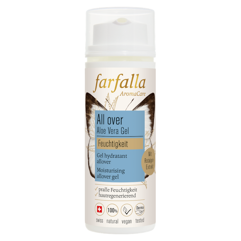 farfalla Aloe Vera, Feuchtigkeitsspendendes Allover-Gel, 50ml, Feuchtigkeit - Produktbild