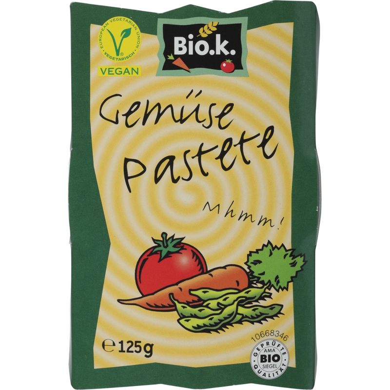Bio.k. Bio.k. Gemüse-Pastete auf Sojabasis mit Gemüse - Produktbild