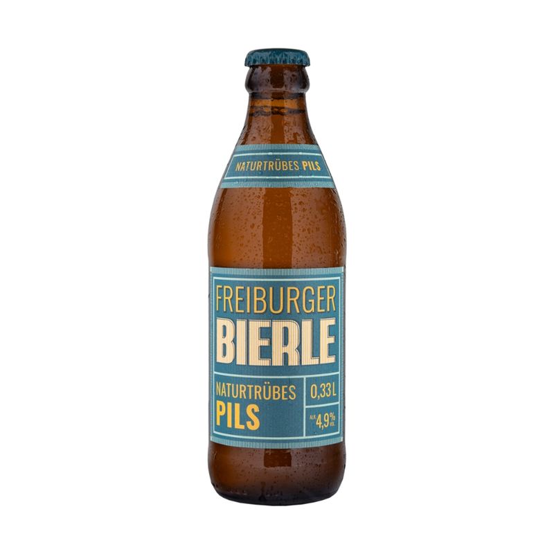Freiburger Bierle Freiburger Bierle naturtrübes Pils 0,33-BIO - Produktbild