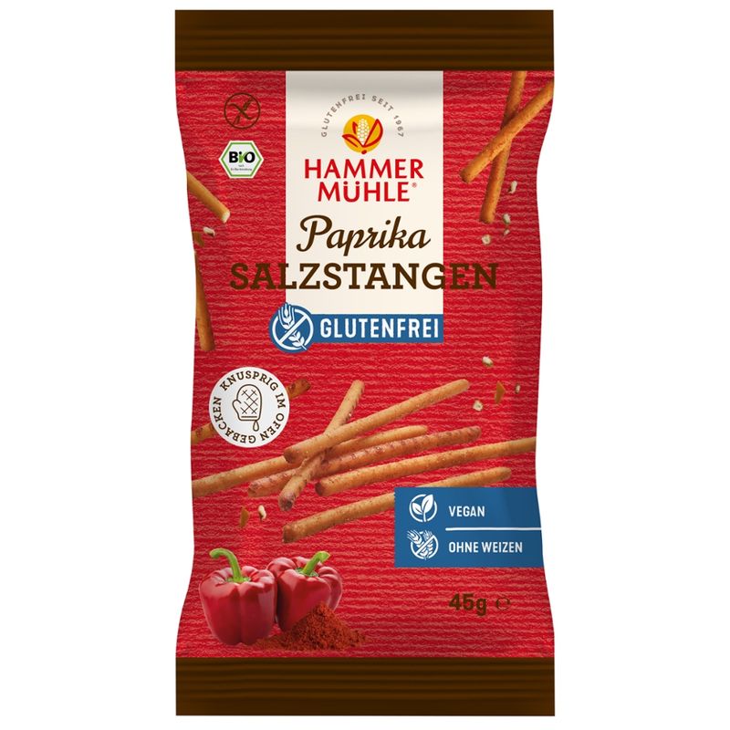 Hammermühle Bio Paprika Salzstangen gf - Produktbild